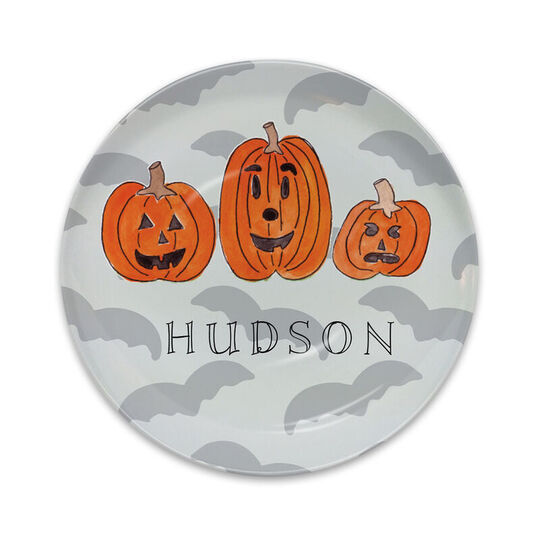 Haunted Halloween Melamine Snack Plate